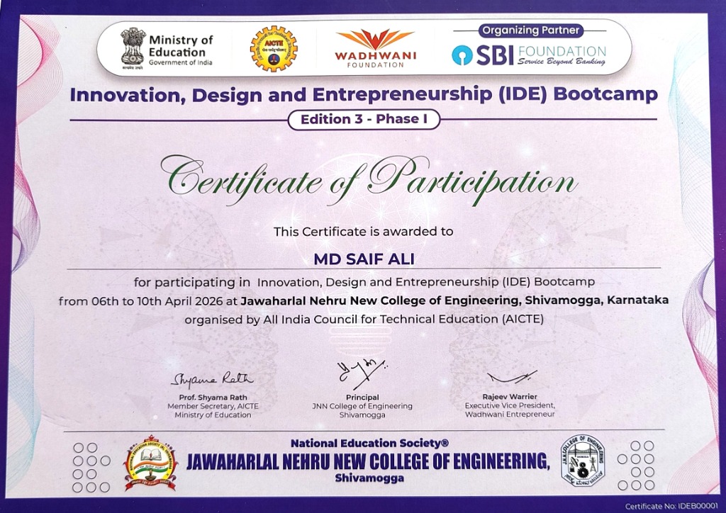Innovation, Design & Entrepreneurship (IDE) Bootcamp