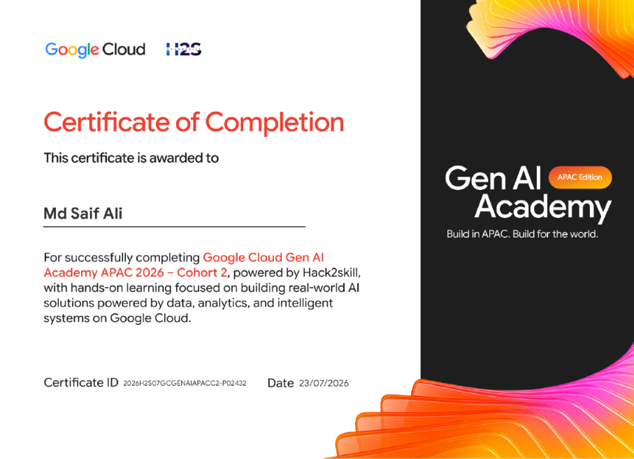 Google Cloud Gen AI Academy APAC 2026