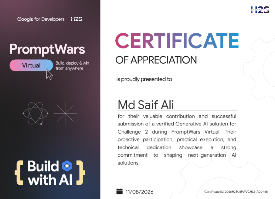 PromptWars Virtual — Build with AI